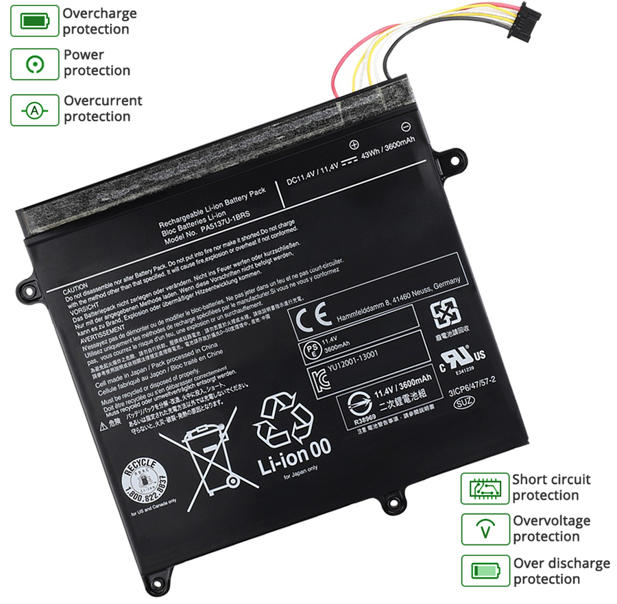Toshiba PORTEGE Z10T-A-140 battery